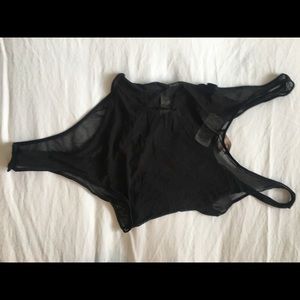 Sheer thong body suit